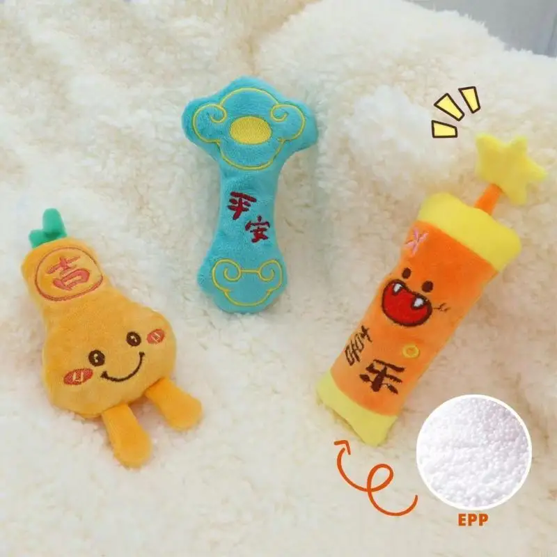 bé làm dịu đồ chơi rầm rộ để giảm phản xạ giật mình và tăng cường sự thoải mái cho giấc ngủ với thiết kế cầm tay mềm mại