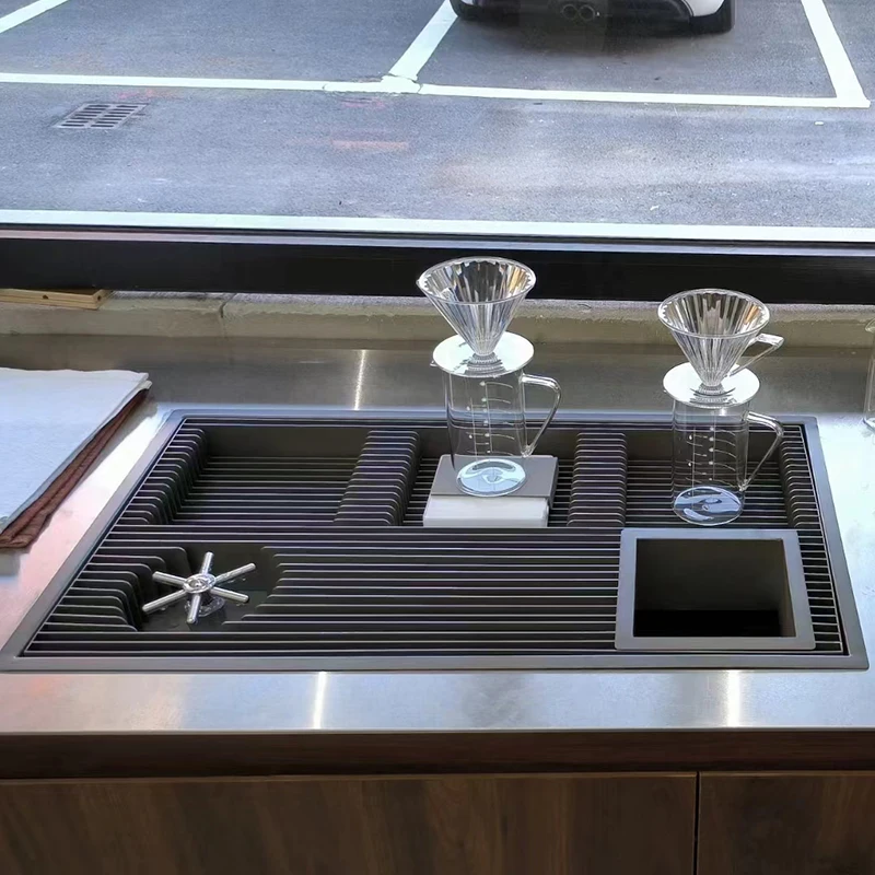 Stainless Steel Automatic Eco-Friendly Reusable Bar Accessory for Coffee Cup Washing Simple Design for Home Commercial Coffee