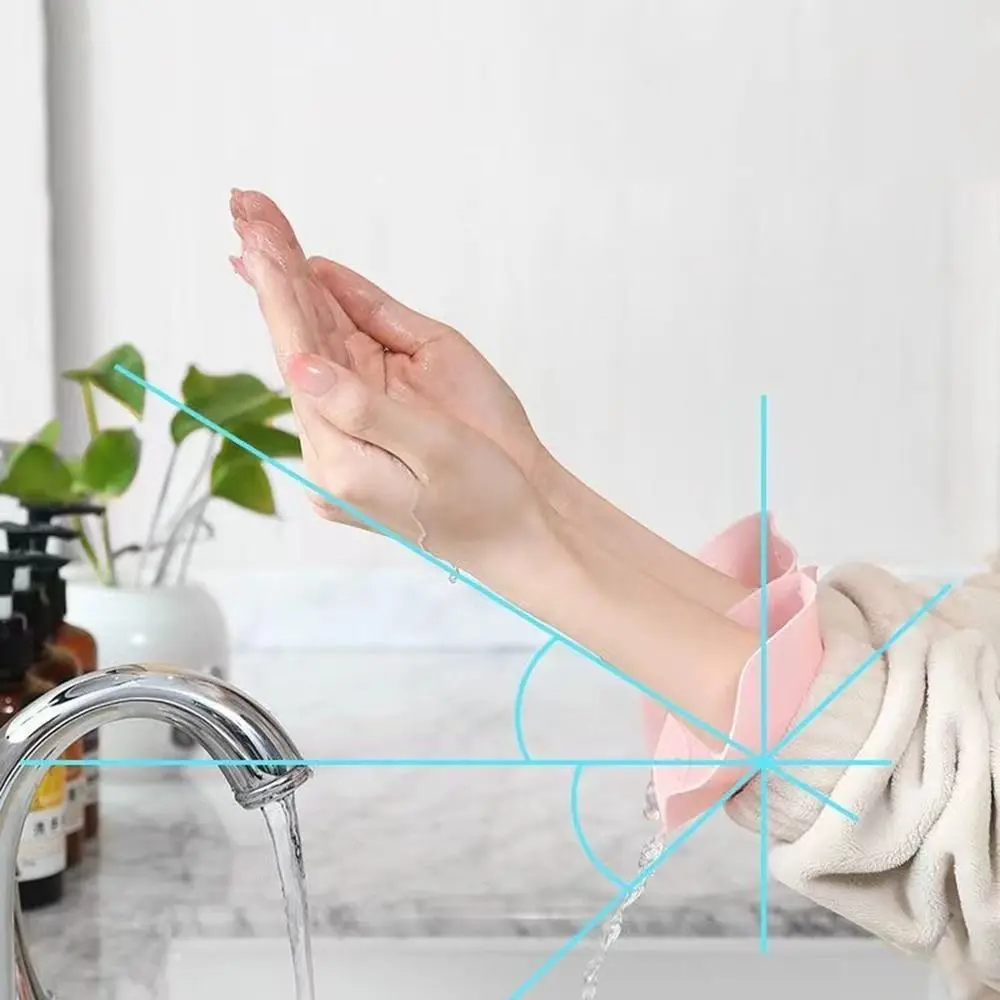 أساور معصم لغسيل الوجه قابلة للغسل ، تنسكب على ذراعيك ، غسول معصم سيليكون ، أكمام مبللة للغسيل ، تحافظ على الجفاف أثناء الغسيل