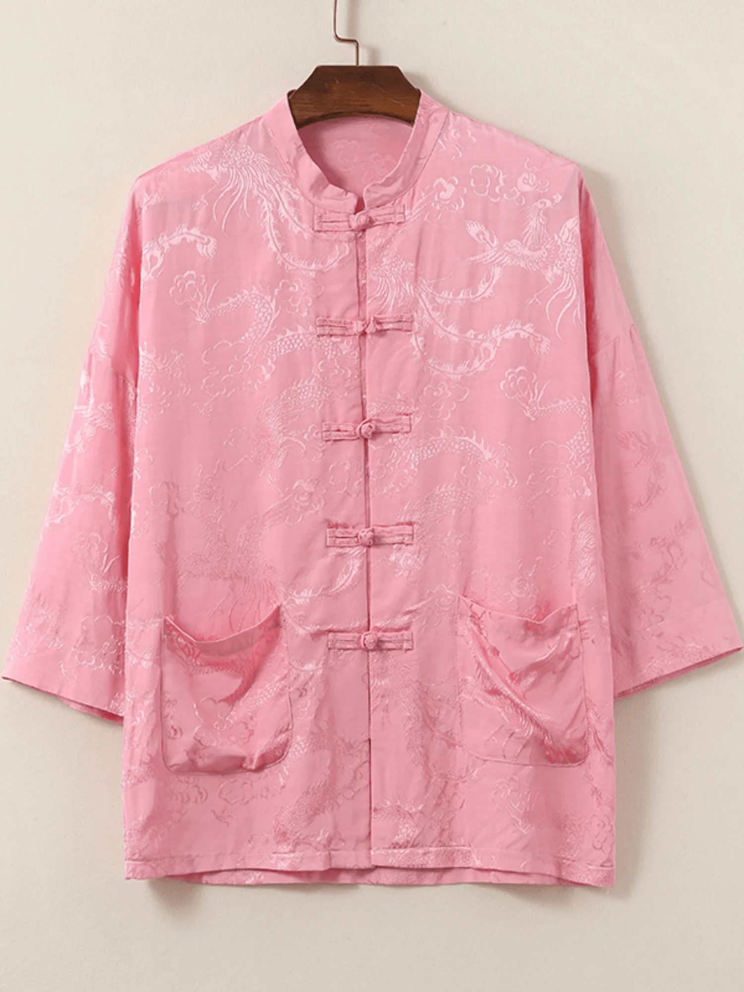 

Ретро-футболка в китайском стиле Тан (Ханьфу), свободная повседневная футболка с коротким рукавом из смесового хлопка, мужская, летняя, с эффектом прохлады