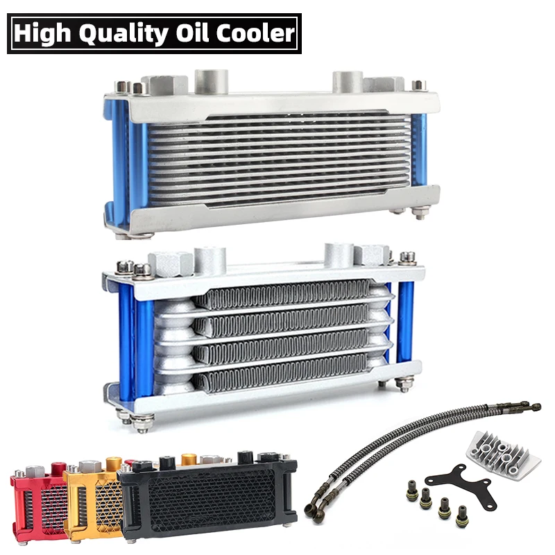 

Motorcycle Oil Cooling Cooler Radiator Set For 50cc 70cc 90cc 110cc Horizontal Engine Dirt Pit Monkey Bike ATV Chinese Made