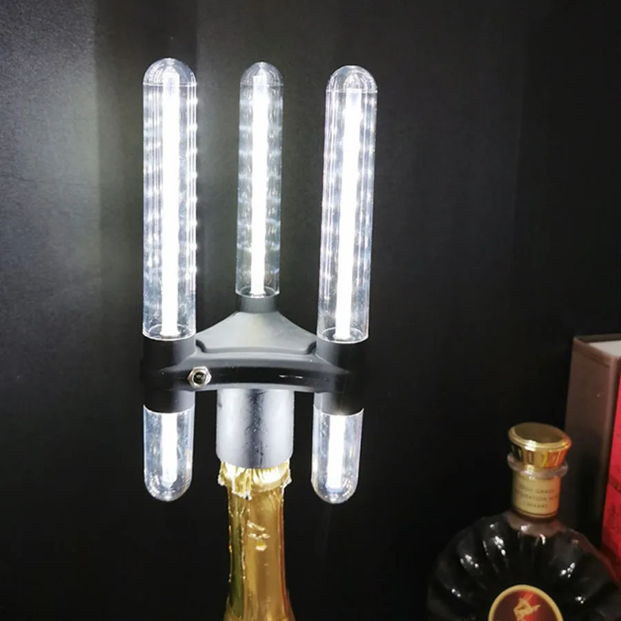 

Three Ways Champagne LED Sparklers Light Flash Stick Champagne Bottle Glorifier LED Strobe Baton for Bar Club Party Decor