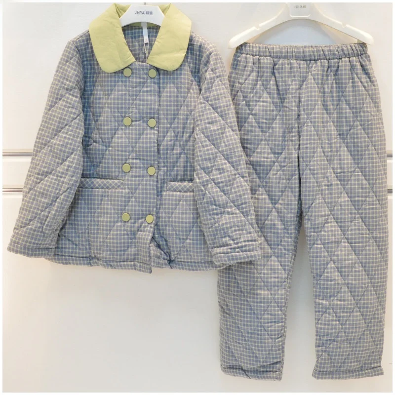 

Nicoya Winter Ladies Spwear 2025 New 40 Tead Woven Brued Color Woven Sweet Thin Cotton Home Clothes Home Faion