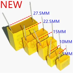 Предохранительный конденсатор X2, 10 шт., 275 В, 0,001, 0,0022, 0,01, 0,022, 0,033, 0,047, 0,1, 0,15, 0,22, 0,33, 0,47, 0,68, 1, 0,82, 1,2, 2, 1,5, 2,2 мкФ