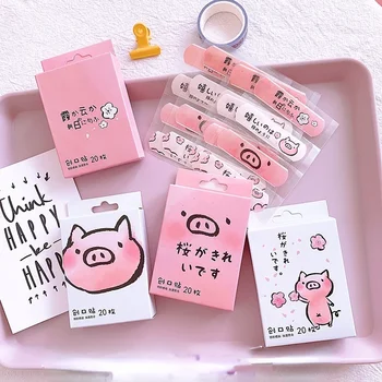 Bandages adhésifs de dessin animé, Kit d'urgence de premiers secours pour enfants et bébés, plâtre imperméable et respirant, 20 pièces/boîte