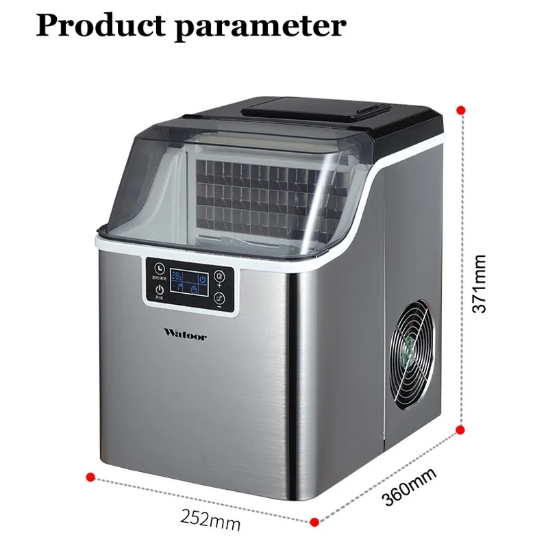 Factory Electric Ice Cube Making Machine Commercial Homeuse Countertop Bullet Automatic Ice Maker