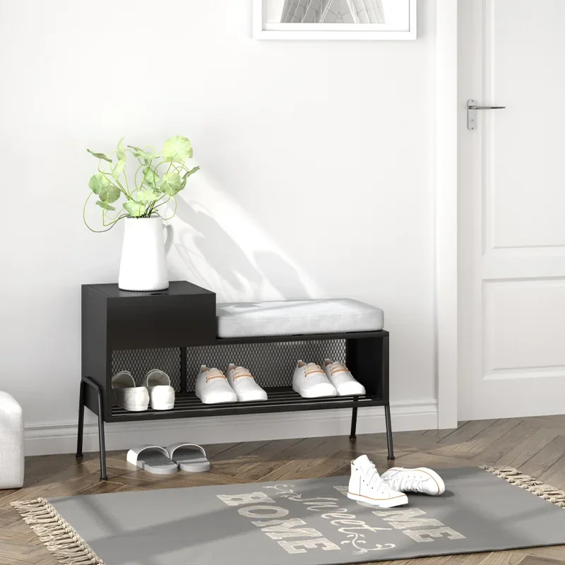 

Home Furniture Shoe Changing Stool Clothing Store Storage Cabinet Simple Hallway Porch Ottomans Creative Hotel Villa Club Bench