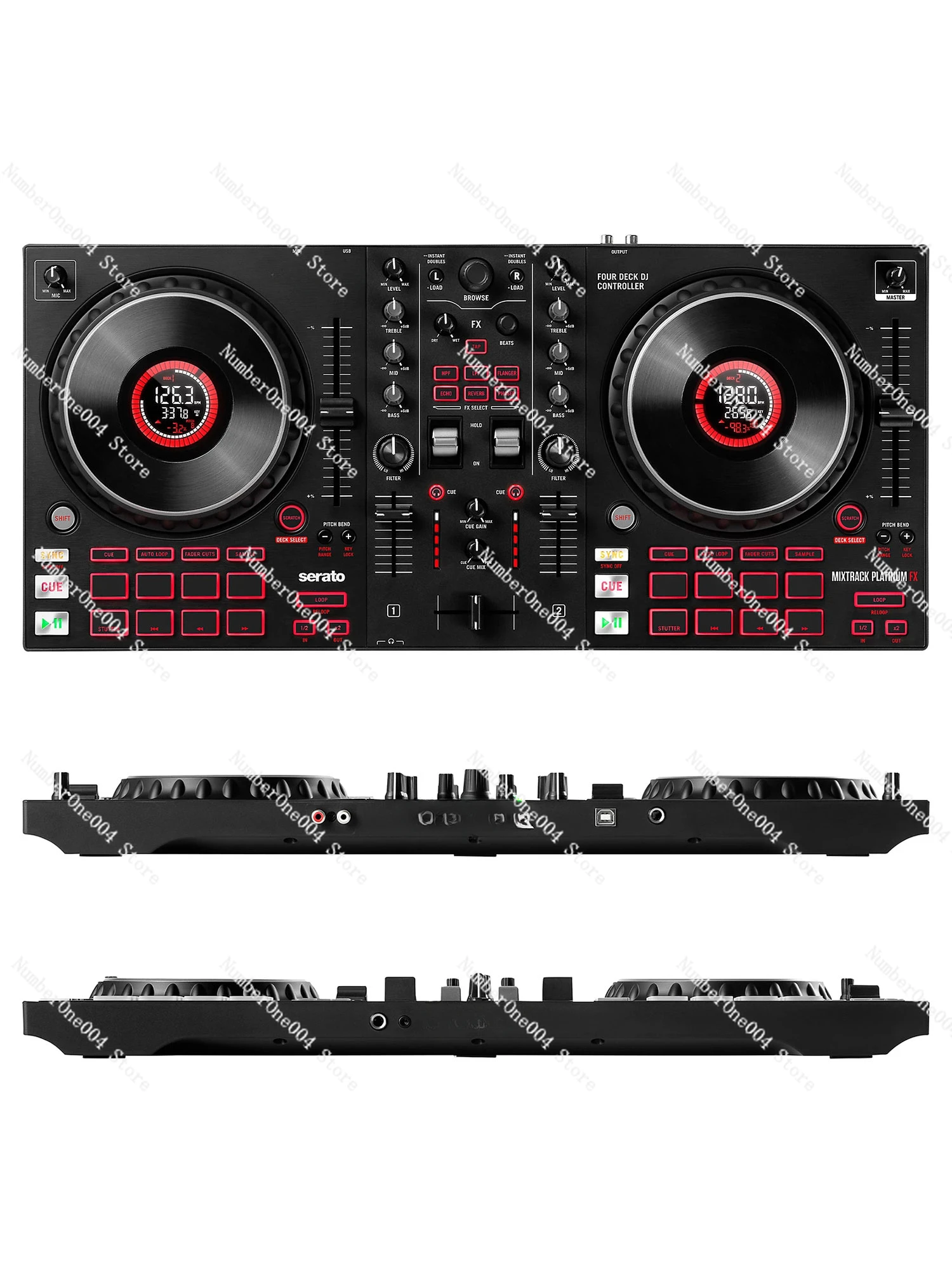 Digital effect of mixer track pro/platinum FX DJ disc player controller