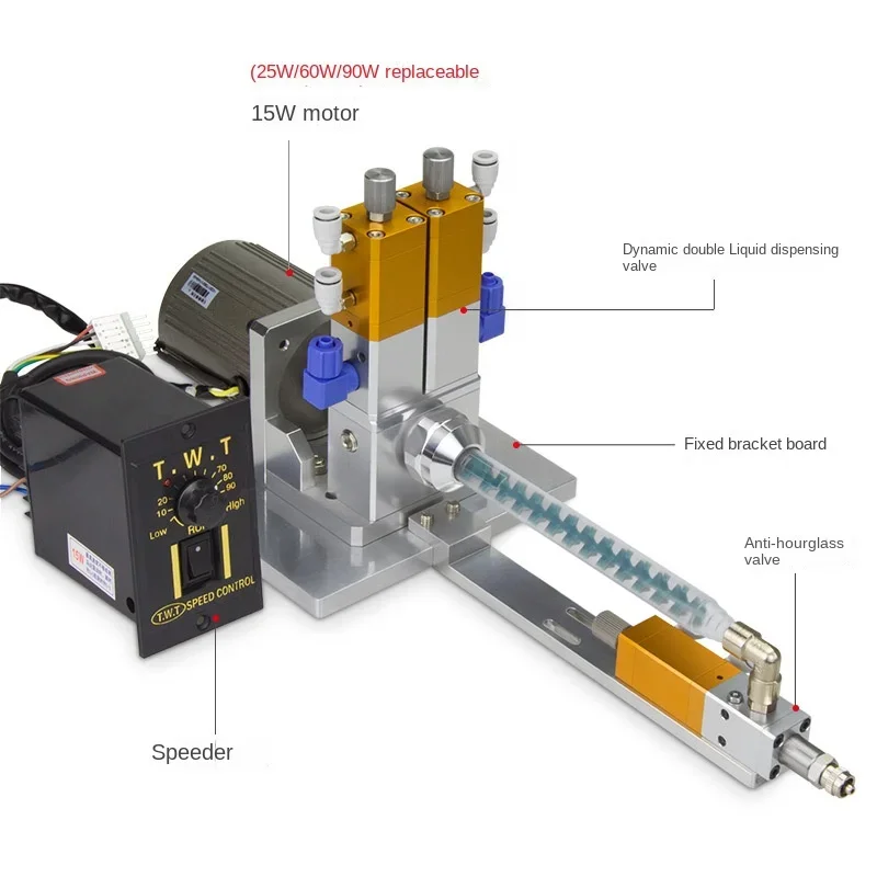2026-AB Double Liquid Dispensing Valve Lift Suction Type Dynamic Glue Filling Coating Mixing Valve