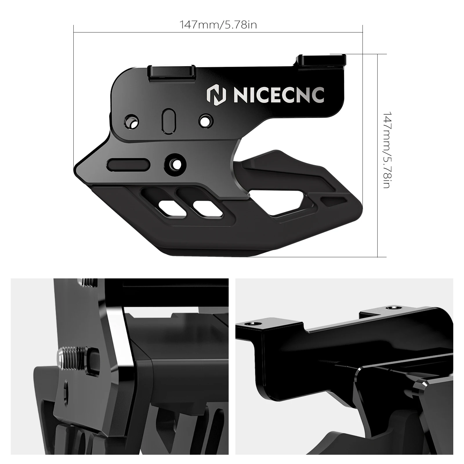 Für Yamaha Tenere 700 /XTZ700 2019-2024 NICECNC Kettenführung Abdeckung Einstellblöcke Schwingarm-Spulen Slider Tenere 700 Zubehör – Detail 2