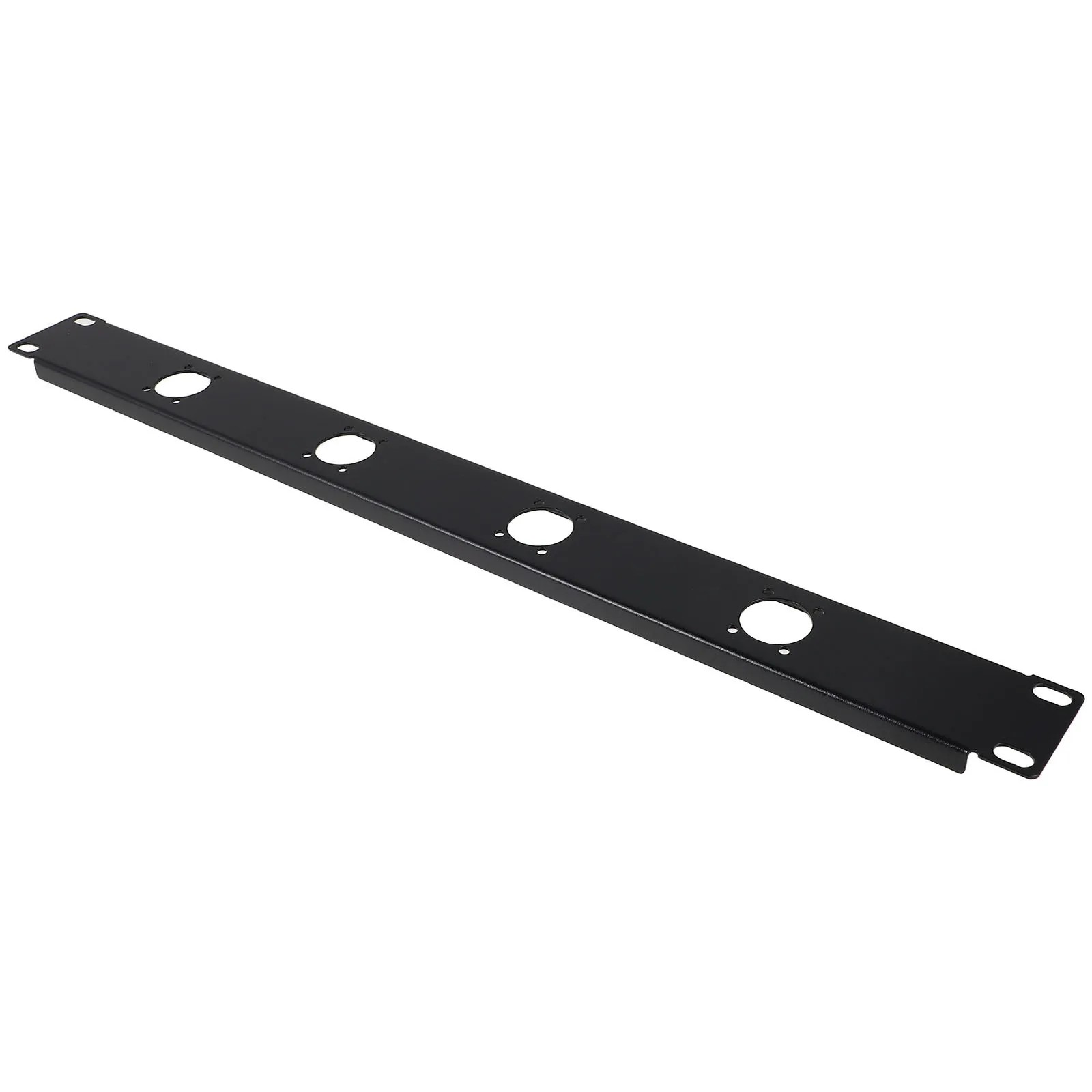 

1U 4-Hole Audio Patch Panel Hinged Rack Mount For Xlr Cable Wire Organizer Cord Storage Rack Heavy Duty