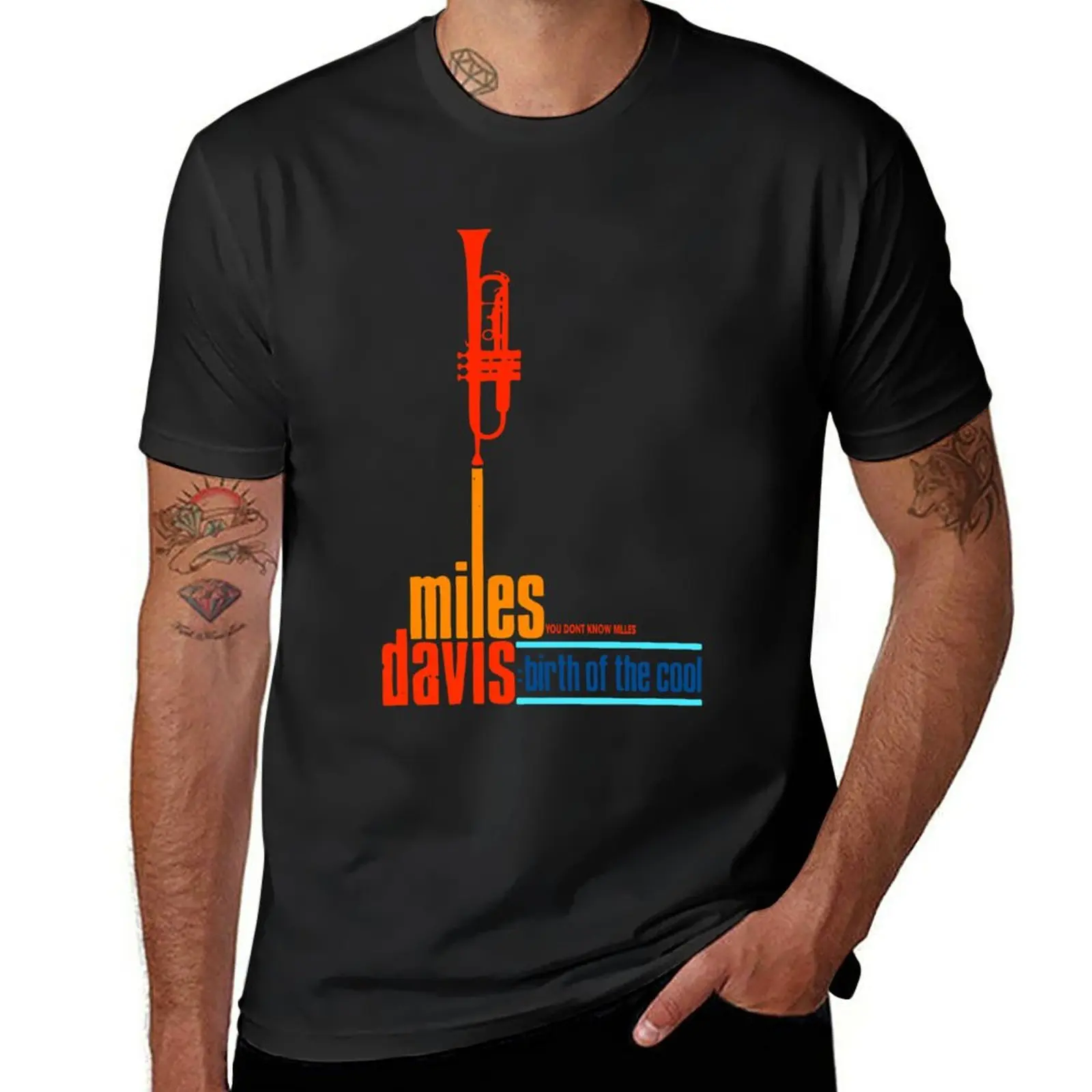 

New miles davis music art gift for fans T-Shirt T-shirt for a boy cute tops Men's t-shirt