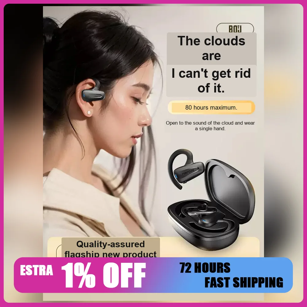 BOJ A8-V Wireless Bluetooth Earphones with Clear Calls and Portable Charging Case For Gifts
