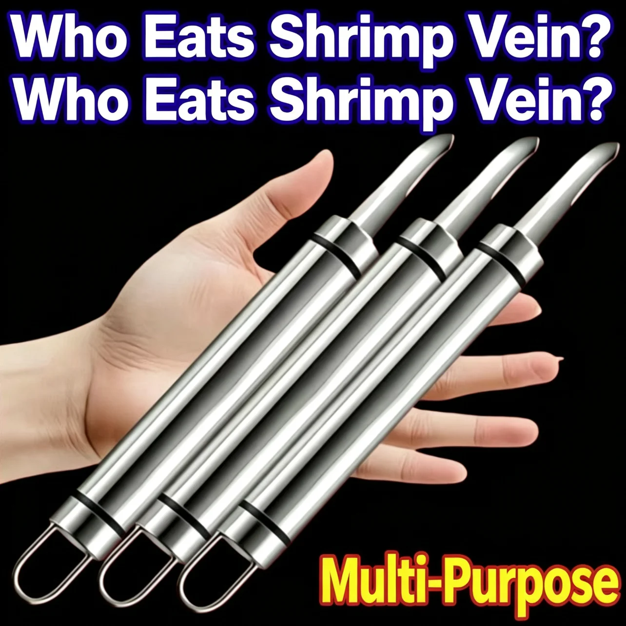 Multifunctional Stainless Steel Shrimp Deveiner Tool, Shrimp Peeler for Removing Shrimp Vein Shell Prawn Gut, Manual Longan Pitt