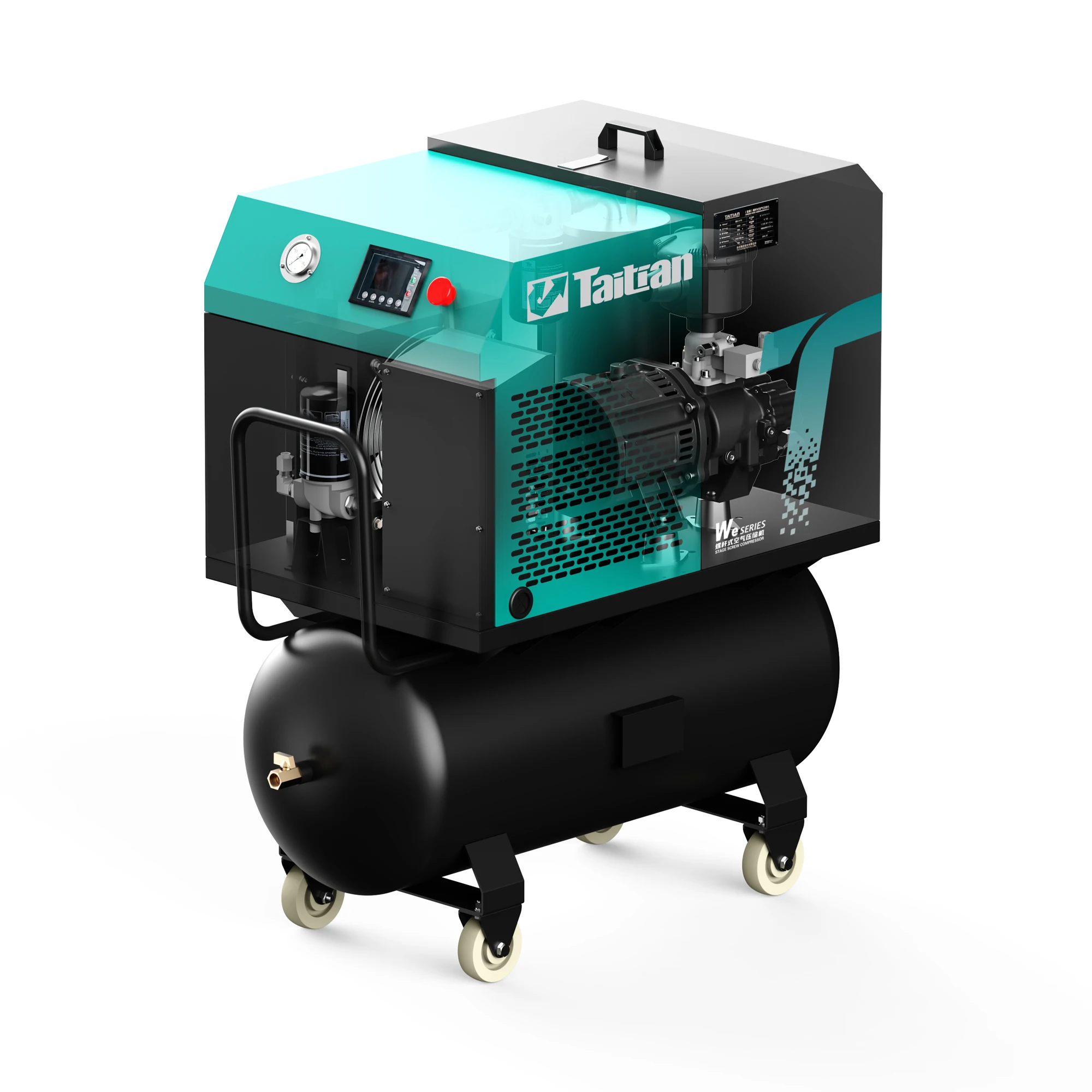 4  3KW  All in One Without or with 100L air tank  Portable Screw Air Compressor Industrial Compressor