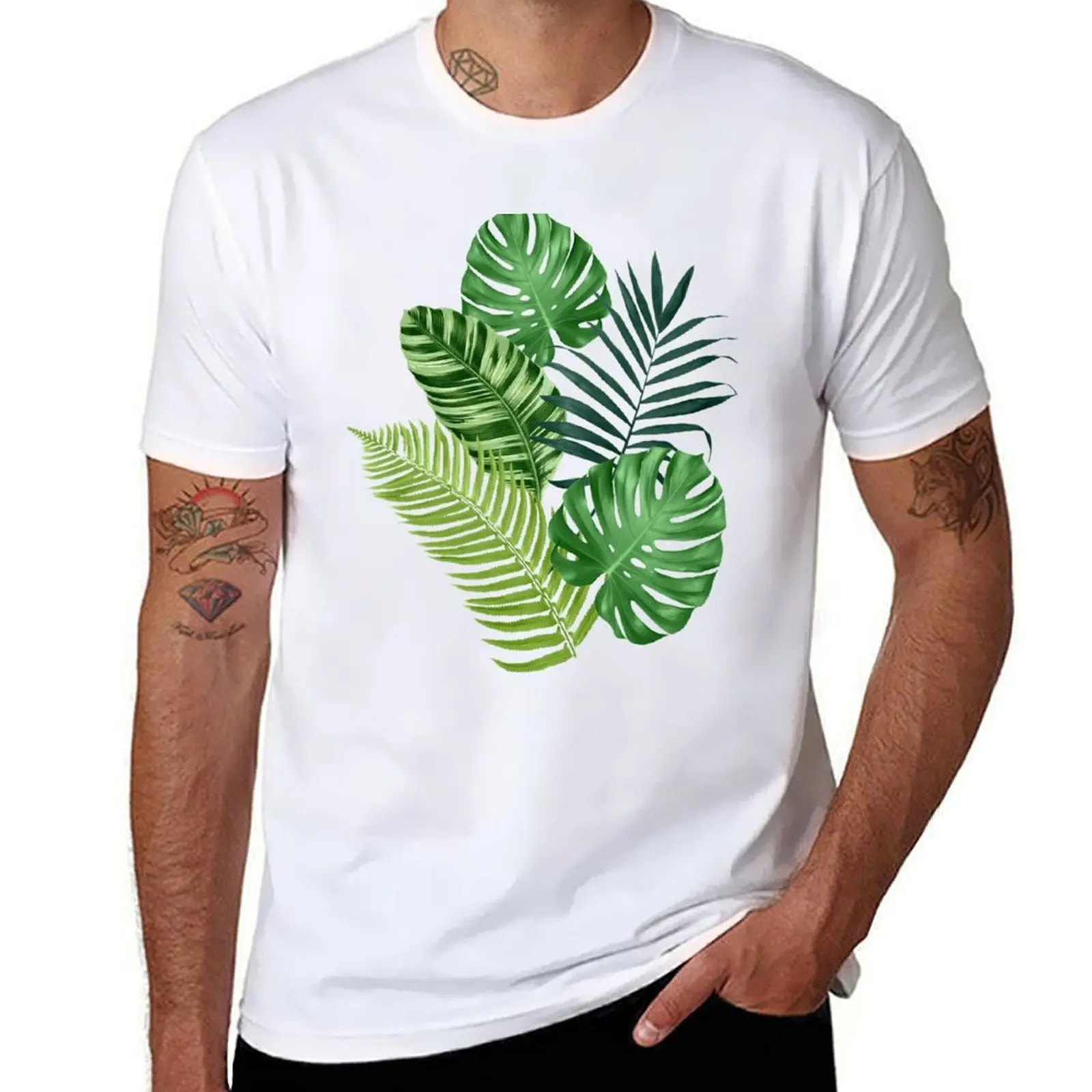 

Tropical Leaves III T-Shirt essential t shirt t shirts for man cotton T-Shirt