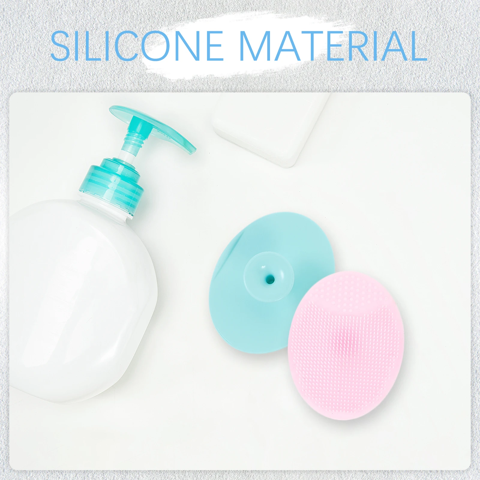 

6 Pcs Silicone Cleansing Brush Face Scrubber Washing Tools Cleaning Care Gentle Manual Brushes Silica Gel Cleaner