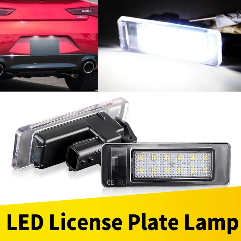 

2X светодиодная лампа освещения номерного знака для Renault Clio V/Espace V/Koleos II для Infiniti QX30/50/60 для Nissan Leaf/Maxima/GTR