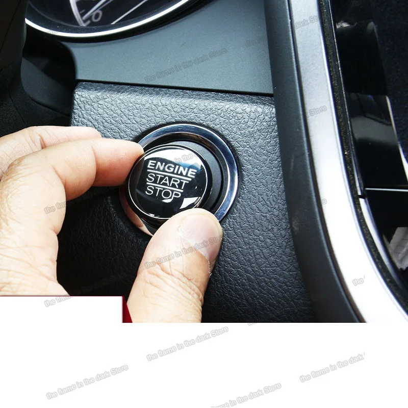 Car Engine Start Stop Button Cover Trims for Toyota Highlander 2013 2014 2015 2016 2017 2018 2019 Accessories kluger xu50