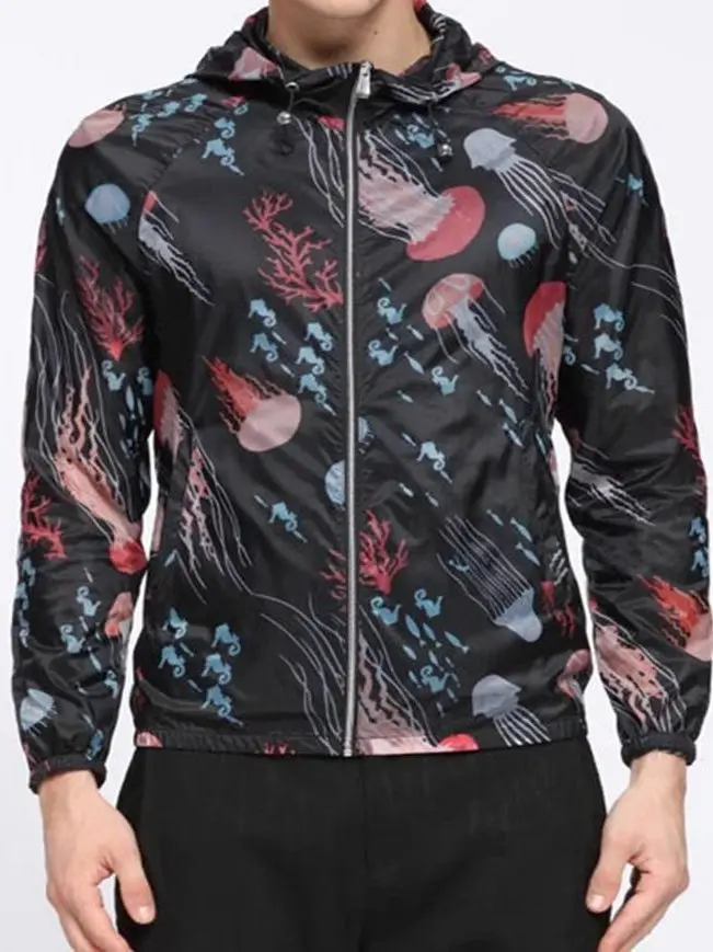 

Мужская летняя куртка Slim Fit: новая модная тонкая ветровка с защитой от УФ-лучей, для кондиционированных помещений, с длинным рукавом