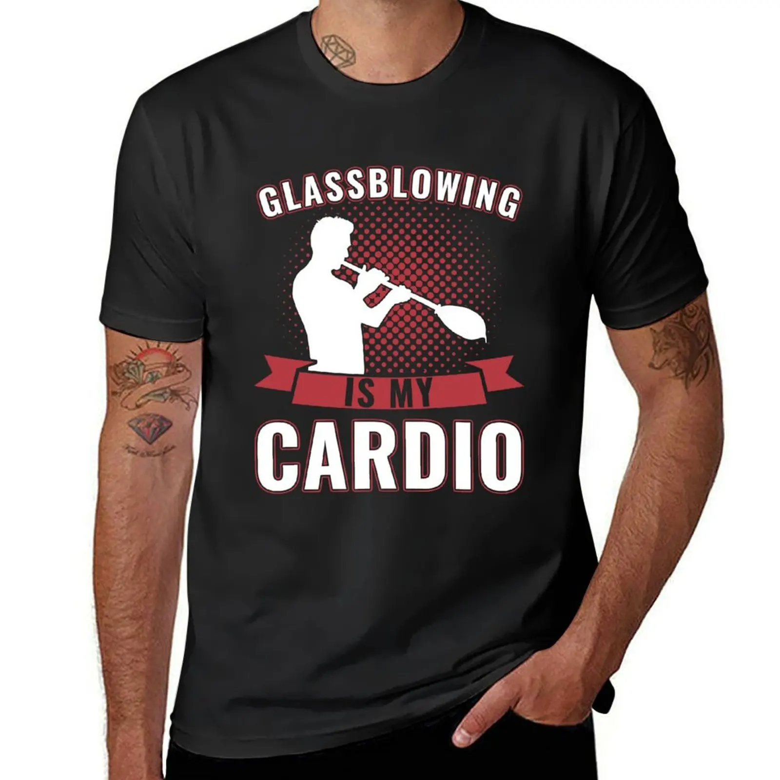 

Funny Glassblowing Is My Cadrio Glassblower T-Shirt sublime Aesthetic clothing customizeds funnys Men's t-shirt