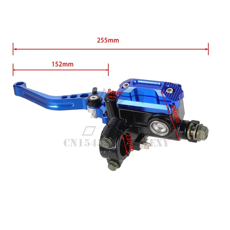 7/8 "22 مللي متر اليسار واليمين المقود دراجة نارية الفرامل الهيدروليكية أسطوانة رئيسية عتلات القابض مجموعات لهوندا ياماها سوزوكي #1