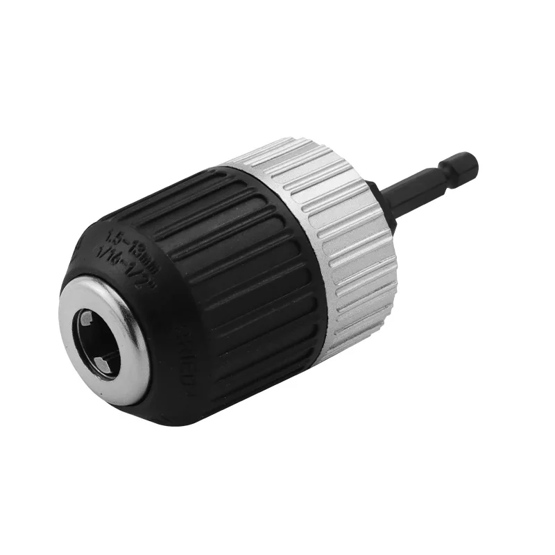 2-13mm 3/8-24UNF Self-locking Keyless Wrench Drill Chuck Impact Hammer Conversion Drill Bit Holder
