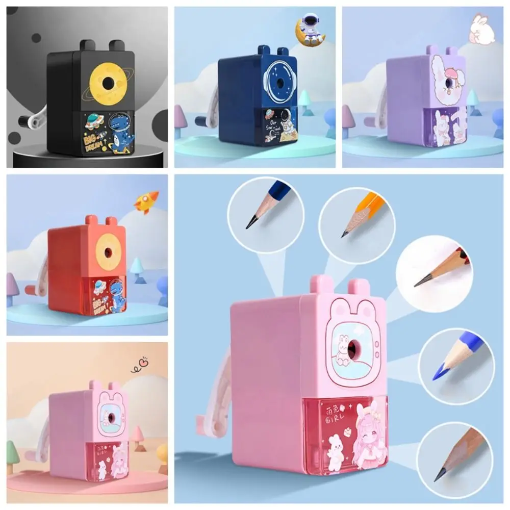 Automatically Enters Lead Hand Crank Pencil Sharpener Sketching Drawing Mechanical Pencil Cutter Writing Pencil Sharping Tools