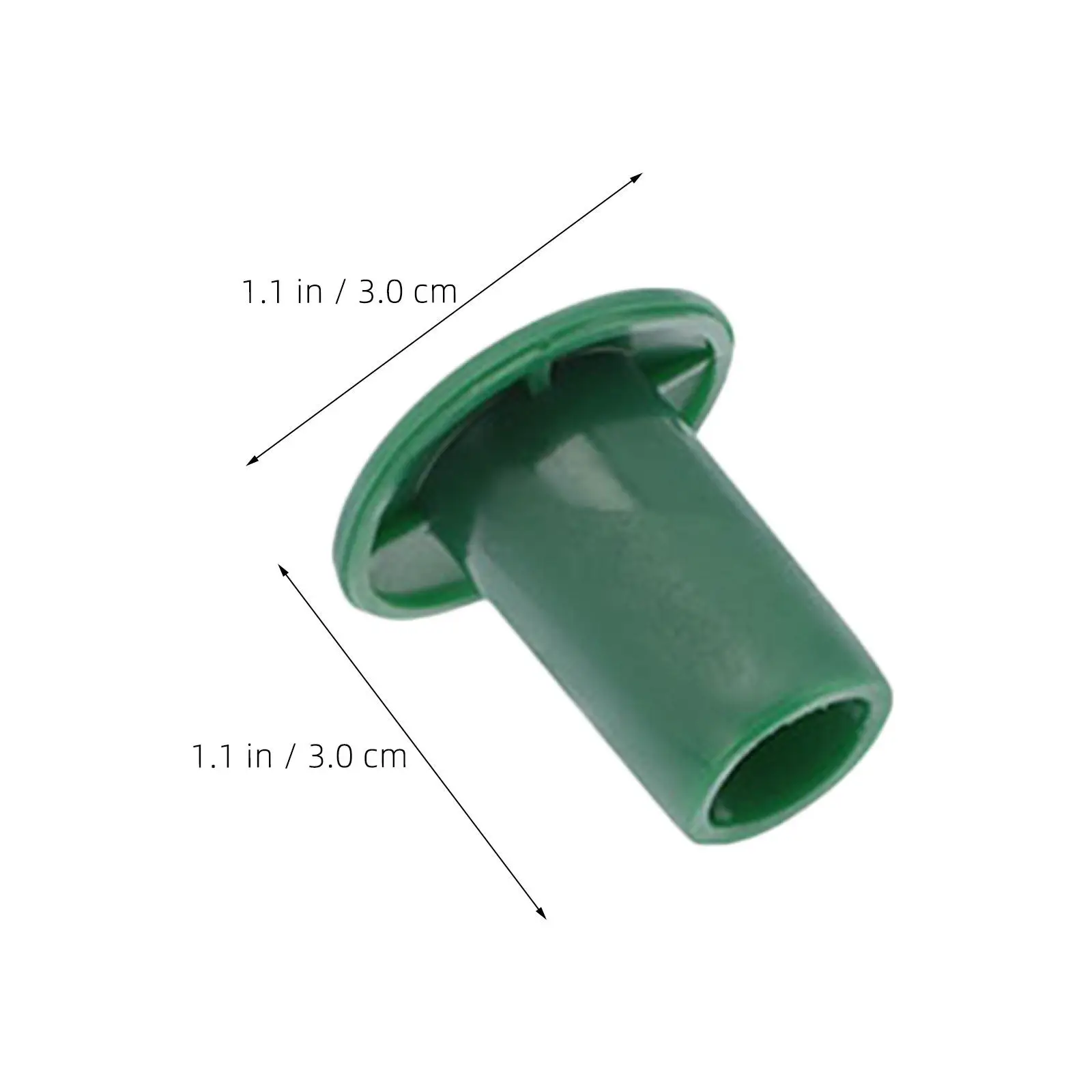 60Pcs Garden Bamboo Stick End Caps Green Plastic Cane Toppers Protective Covers for Plant Support Poles Mushroom