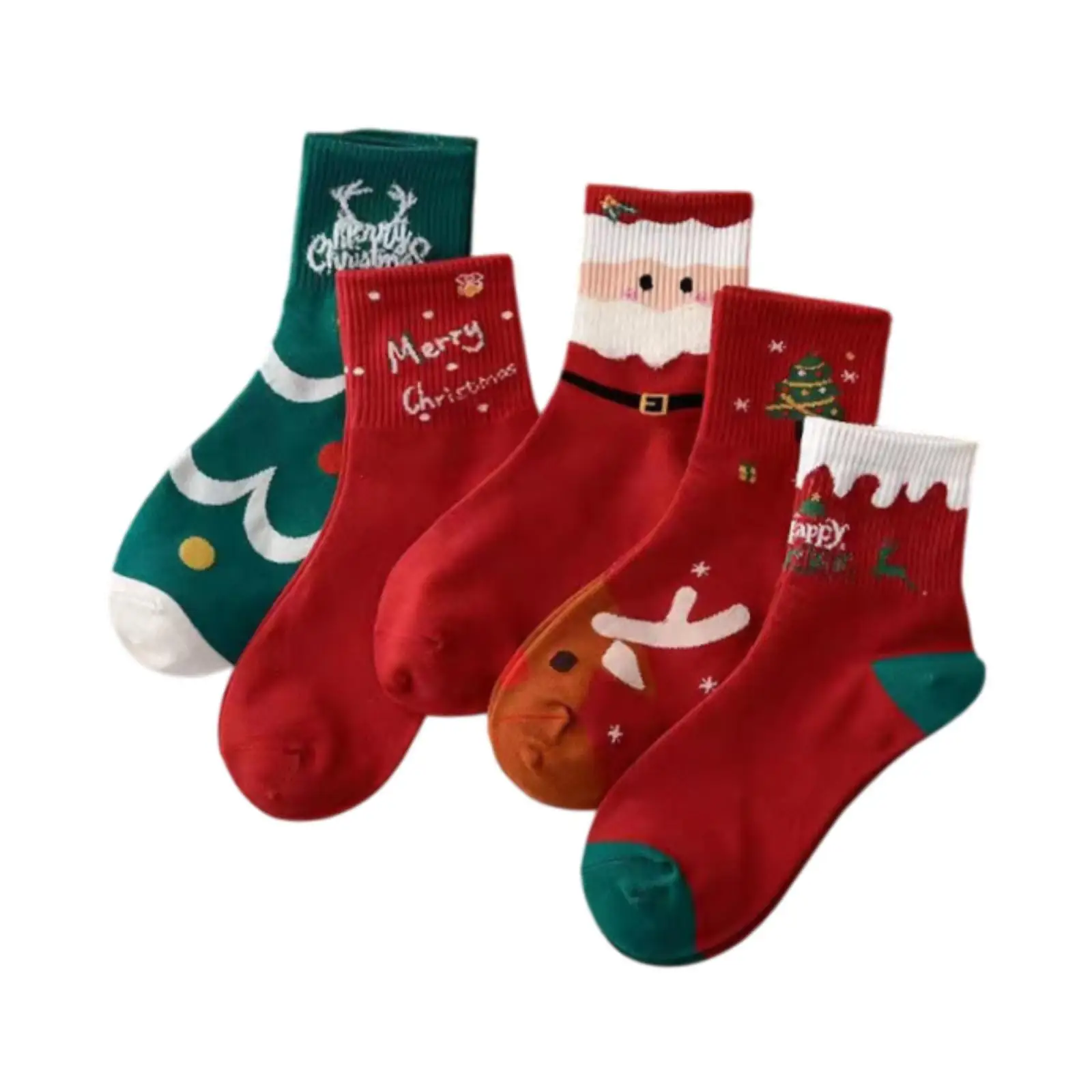 جوارب قطنية شتوية لعيد الميلاد ناعمة ومسامية للعام الجديد للرجال والنساء هدية المهرجانات