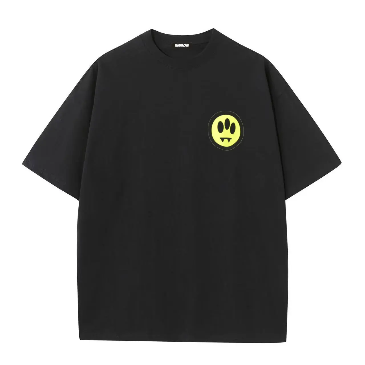 Camiseta de Algodón de Verano 2026 para Hombre y Mujer con Cuello Redondo, Ropa Casual de Alta Calidad con Diseño de Letras y Estampado Barrow