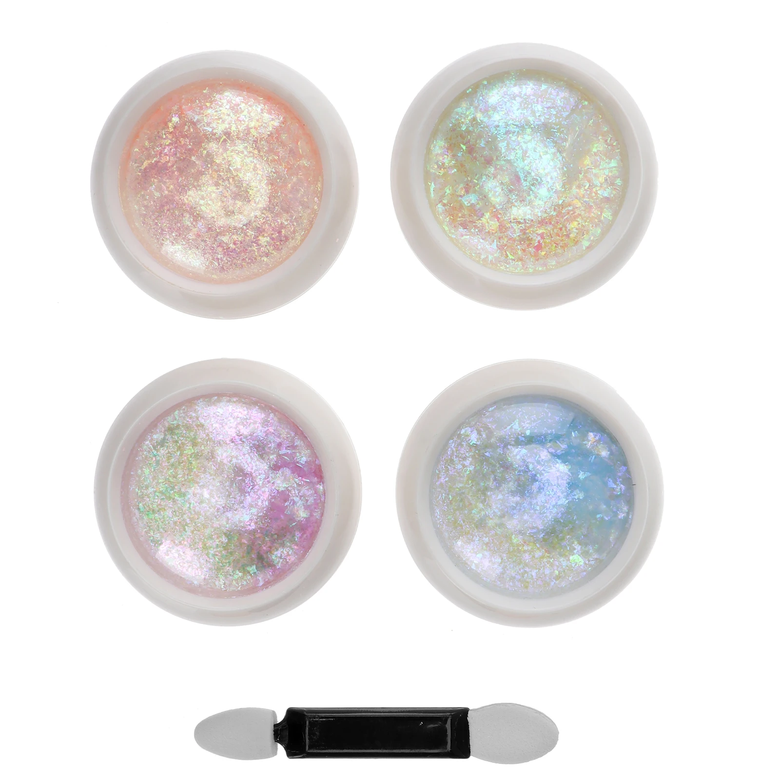

4PCS Opal Powder Decor Delicate Nail DIY Manicure naments Supplies Water Diamond Practical Fingernail Toenail