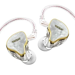 TKZK TK02 HiFi In-ear Earphones Gold-plated 2 pins for a variety of upgrade cables HiFi sound quality Comfortable to wear
