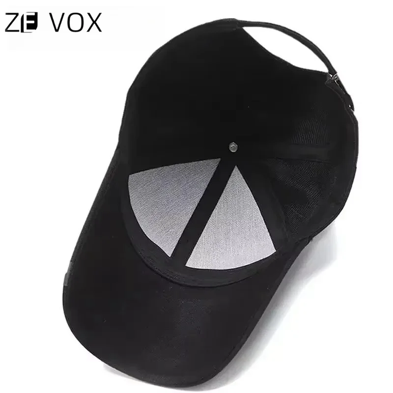 Baseball Cap For Men 2024 Autumn and winter Black Stylish Male Hip Hop Sport Trucker Hat Cotton  Adjustable Outdoor Breathable L