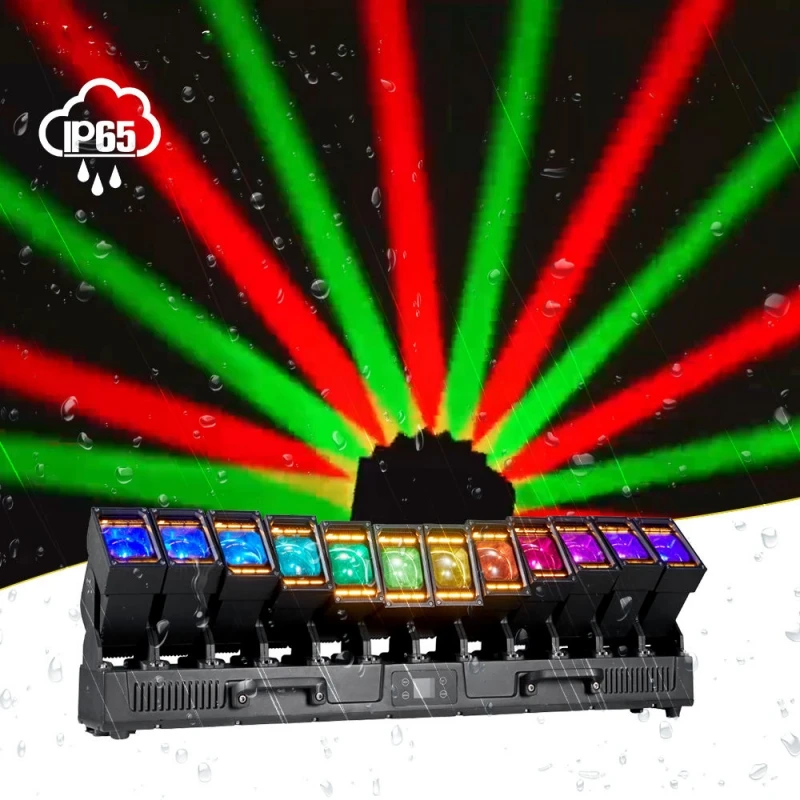 4 pieces Waterproof IP65 Outdoor 12x60W Multi-Heads Pixel Moving Head led zoom Beam Bar Stage Event Light