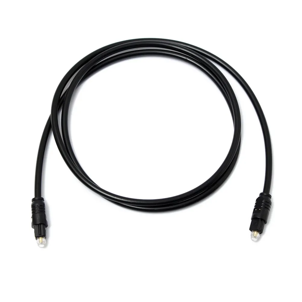 Optical Fiber Cable Black Optical Cable Prevent Damage Durability Digital Audio Connection Dvd Cd