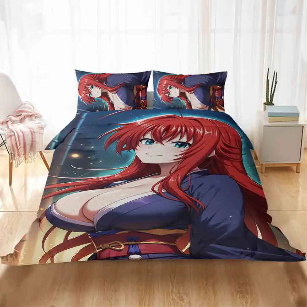 

NEW ( Rias Gremory ) Duvet Cover Quilt Cover Bed Flat Sheet Bedspread Cover Coverlet Anime