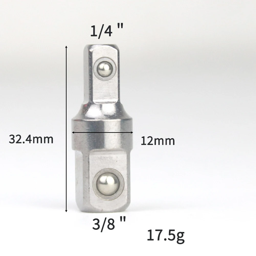 Vierkant-Antriebsadapter-Set, 1/2 Zoll, 1/4 Zoll, 3/8 Zoll, Schraubenschlüssel-Steckschlüsseladapter, Stahl, Doppelkopf-Antriebsadapter für Vierkant- und Sechskantantriebe, Handwerkzeug – Detail 4