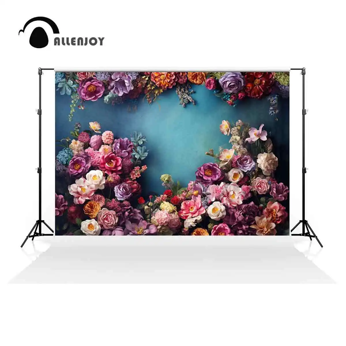 Allenjoy Spring Art Floral Wall Backdrop