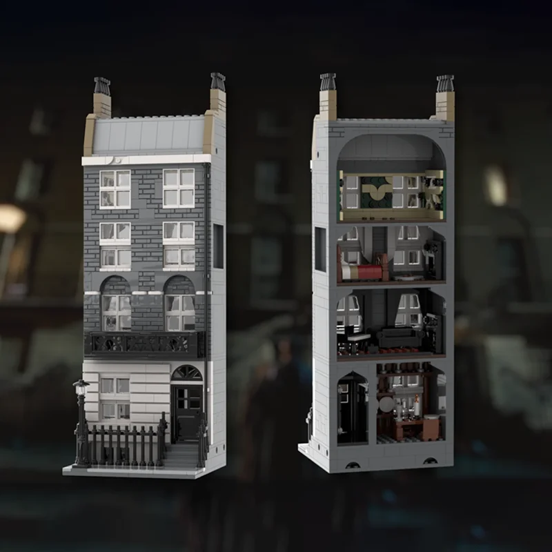 1009 pièces MOC Creative Street View maisons de luxe modèle modulaire Architecture bloc de construction bricolage éducation assemblage enfants jouets cadeaux