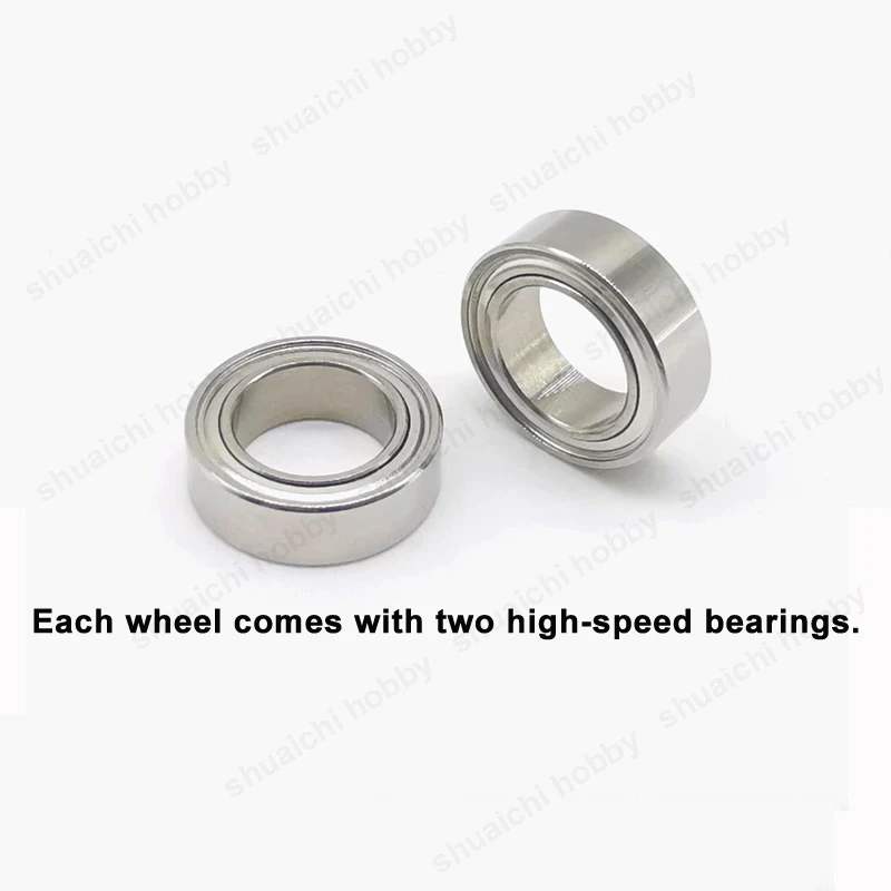 1 paire de roues de frein électriques 7.2W 12V 50/55/60/65/70mm avec Mode de freinage ABS lumière LED pour train d'atterrissage d'avion à voilure fixe RC