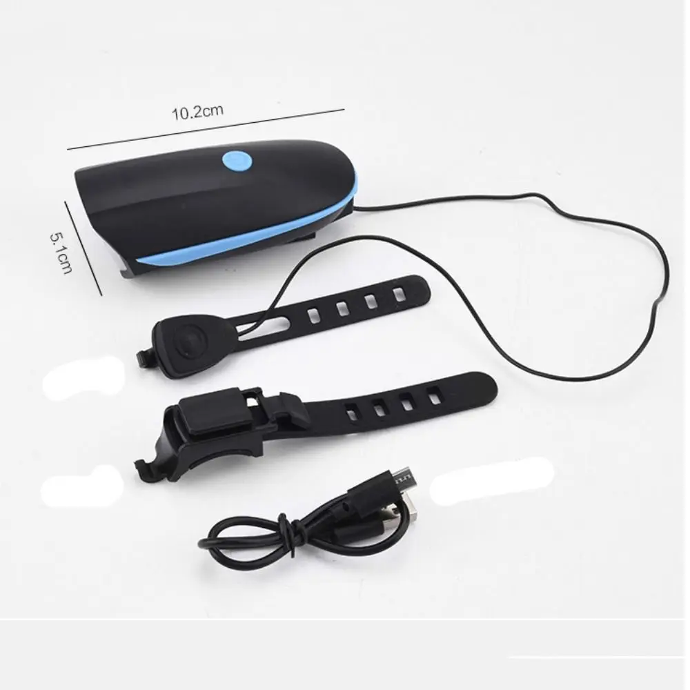 New Plastic Bicycle Light Horn 5 Colors Waterproof Wide-Range Light USB Rechargeable Ultralight Headlight image 6