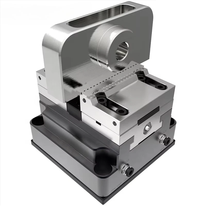 

KSP2-100 Precision Pneumatic Air Vise 100mm Quick Clamp Self Centering Vise Workholding