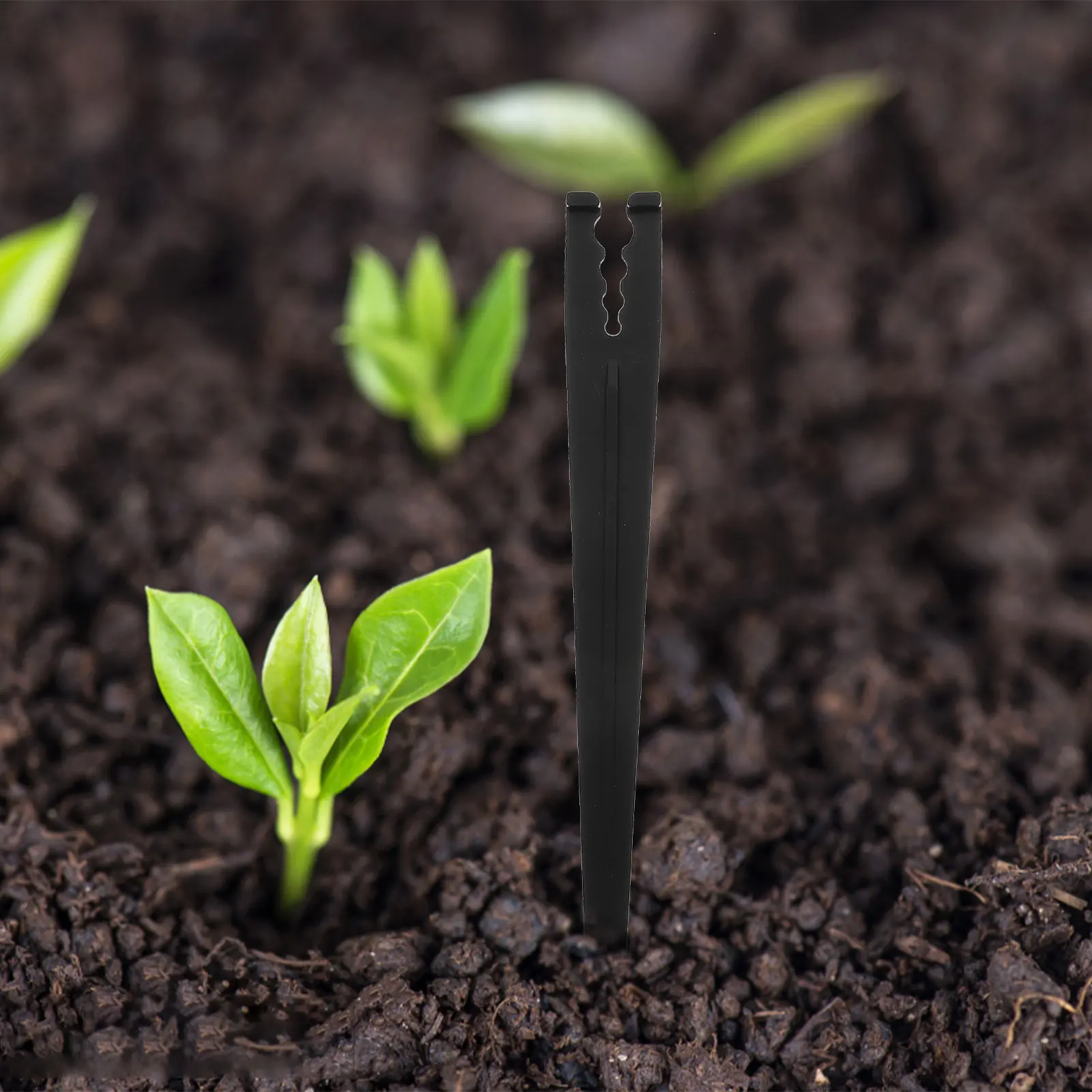 

100pcs Hose Support Stakes Plastic Drip Irrigation Holder For Garden Watering Lawn Flower Bed Vegetable Patch Tubing Ground Rod