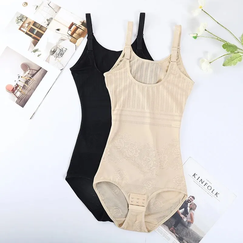 Women's Body Shaping Bodysuit Adjustable Buckle Design Postpartum Abdominal Contraction Hip Lifting Shaping Clothing