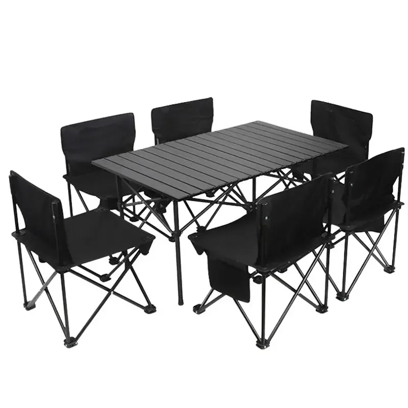 Garden Table Foldable Camping Bbq Picnic Outdoor Folding Table And Chairs Set