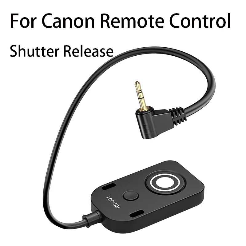 RC-301 For Canon Remote Control Shutter R6 R7 R8 R10 EOS R/RP 60D 77D 80D 90D 800D M6II Remote Control Cord Cable