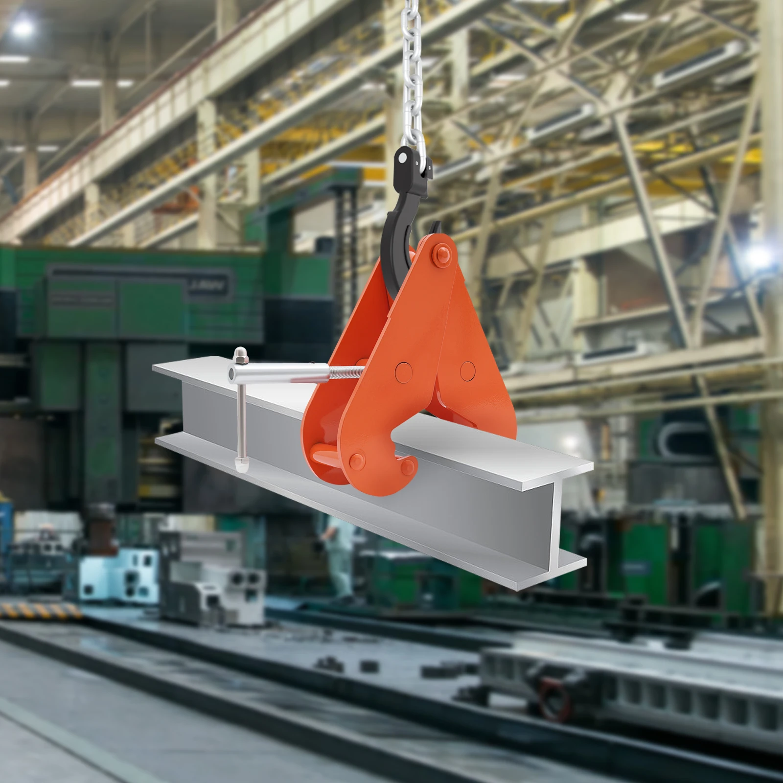 الكربون الصلب رفع المشبك 6613.87LBS قوة الشد 3.15-12.6IN فتح المغزل الأخدود لمستودع موقع البناء