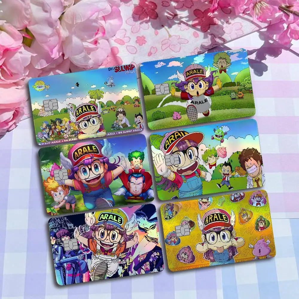 Cute-A-Arales Laser Card Skin Stickers 4pcs/Set Waterproof Anti-Scratch Bank Card Protector Decal For Credit Cards