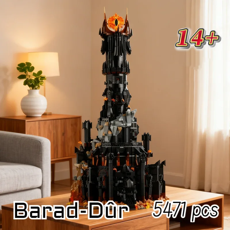 5471pcs Creative Lord Rings Barado Fortress Dur Dark Tower  Building Block For Birthday Christmas Gift view 2